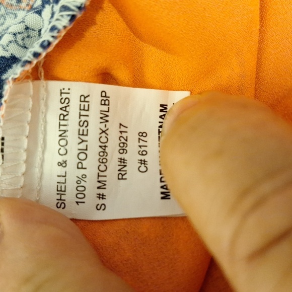 e Moa Moa White  Boxy Tunic with Mandarin Collar Size 2X - Picture 4 of 4